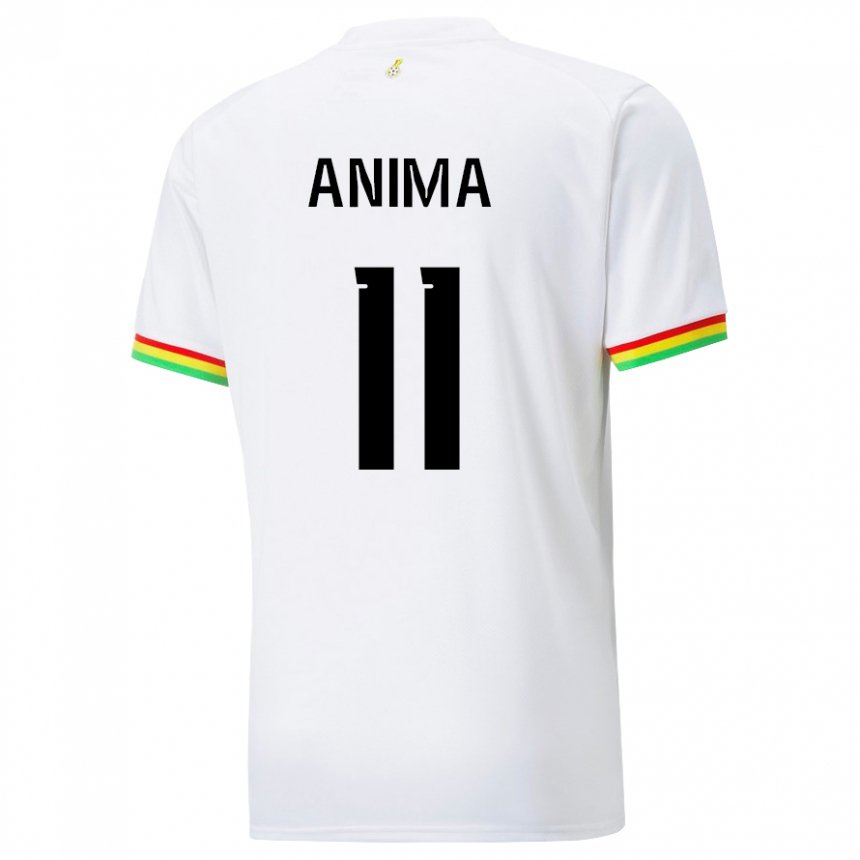 Enfant Maillot Ghana Naomi Anima #11 Blanc Tenues Domicile 22-24 T-shirt Belgique