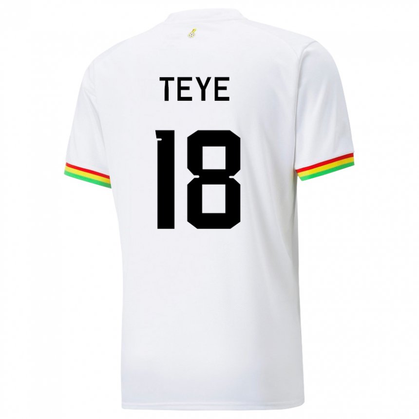 Kinderen Ghanees Suzzy Teye #18 Wit Thuisshirt Thuistenue 22-24 T-shirt België