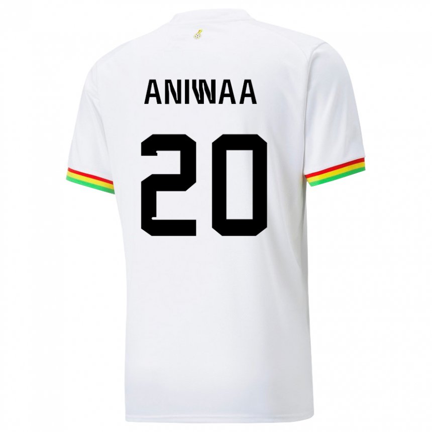 Kinder Ghanaische Louisa Aniwaa #20 Weiß Heimtrikot Trikot 22-24 T-shirt Belgien