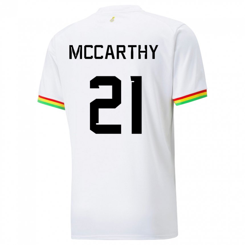 Enfant Maillot Ghana Kerrie Mccarthy #21 Blanc Tenues Domicile 22-24 T-shirt Belgique