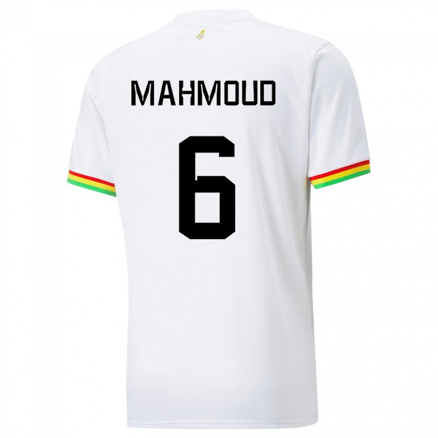 Kinder Ghanaische Mohaison Mahmoud #6 Weiß Heimtrikot Trikot 22-24 T-shirt Belgien