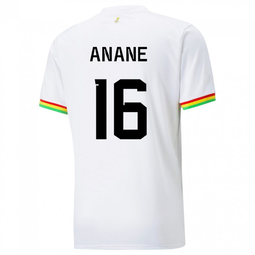 Enfant Maillot Ghana Vincent Anane #16 Blanc Tenues Domicile 22-24 T-shirt Belgique