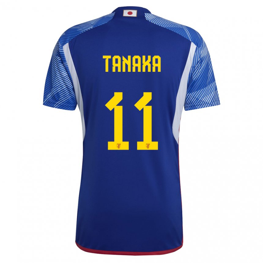 Kinder Japanische Mina Tanaka #11 Königsblau Heimtrikot Trikot 22-24 T-shirt Belgien