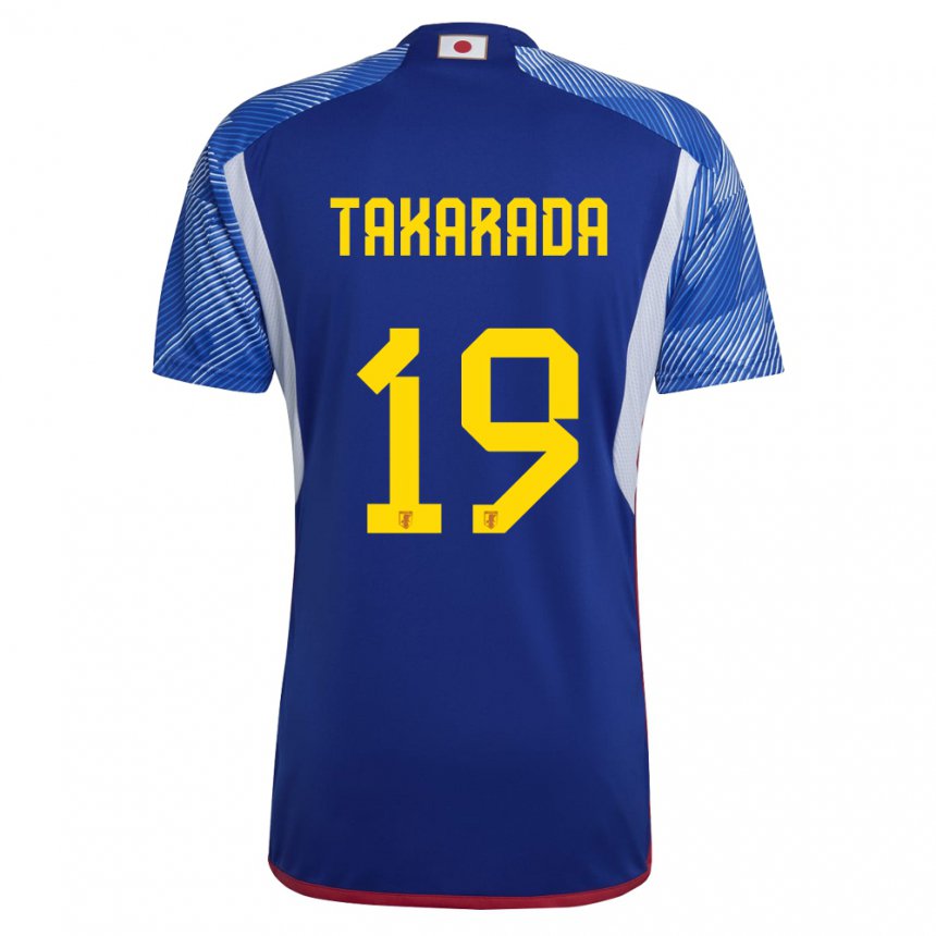 Kinderen Japans Saori Takarada #19 Koningsblauw Thuisshirt Thuistenue 22-24 T-shirt België