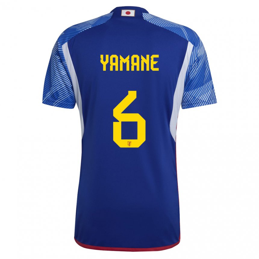 Kinderen Japans Riku Yamane #6 Koningsblauw Thuisshirt Thuistenue 22-24 T-shirt België