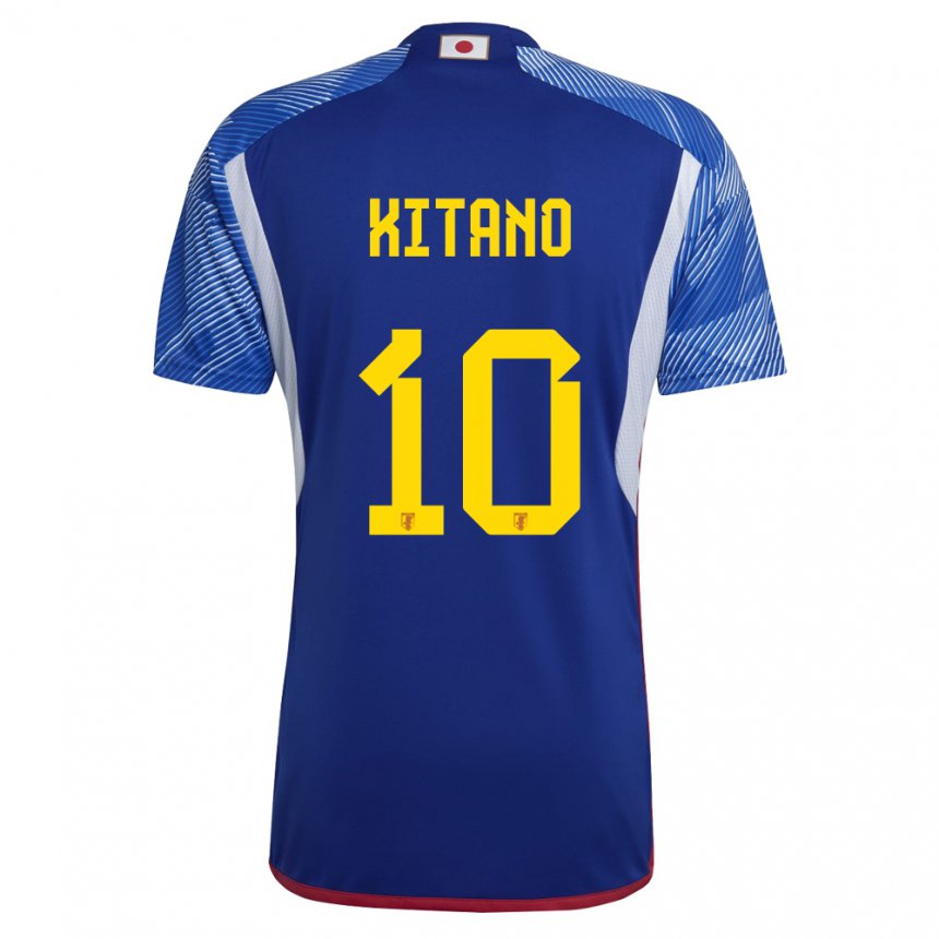 Kinder Japanische Sota Kitano #10 Königsblau Heimtrikot Trikot 22-24 T-shirt Belgien