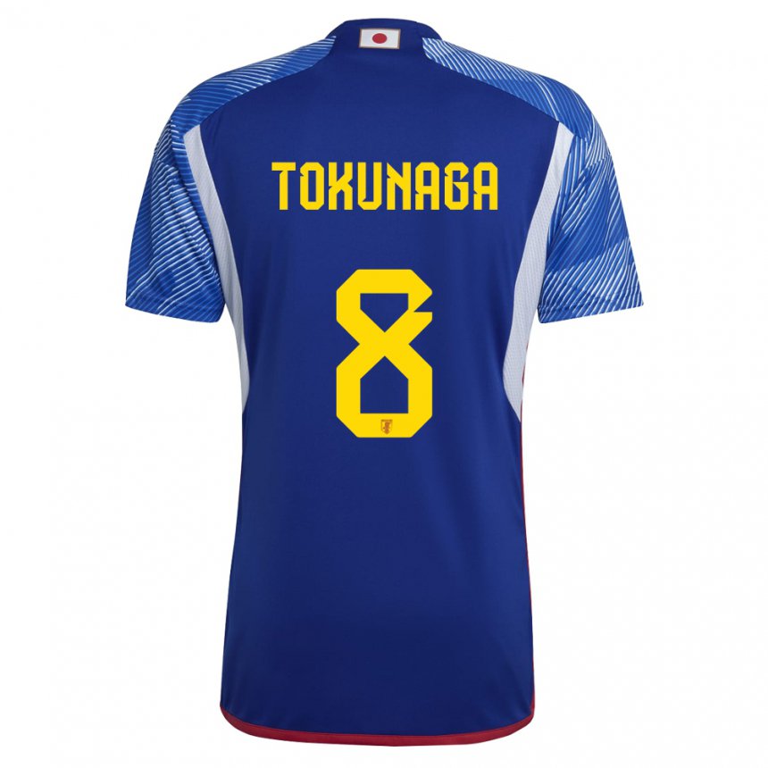 Kinder Japanische Ryo Tokunaga #8 Königsblau Heimtrikot Trikot 22-24 T-shirt Belgien