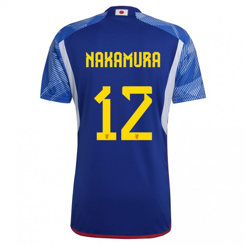 Kinder Japanische Keisuke Nakamura #12 Königsblau Heimtrikot Trikot 22-24 T-shirt Belgien