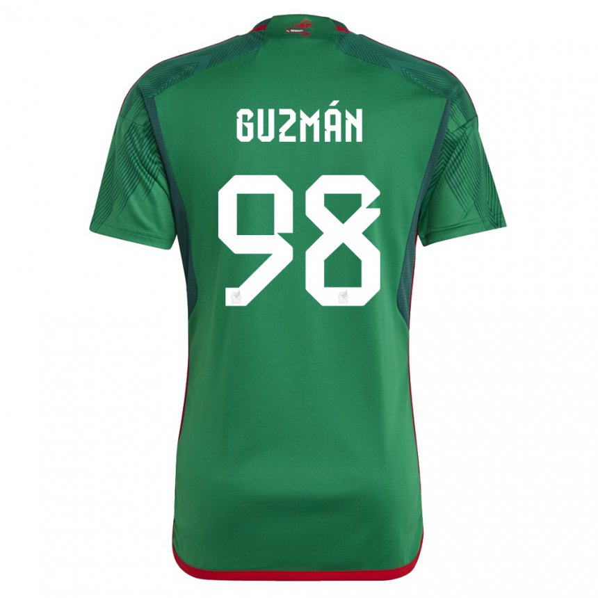 Kinder Mexikanische Kinberly Guzman #98 Grün Heimtrikot Trikot 22-24 T-shirt Belgien