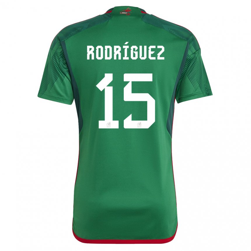 Kinder Mexikanische Jorge Rodriguez #15 Grün Heimtrikot Trikot 22-24 T-shirt Belgien