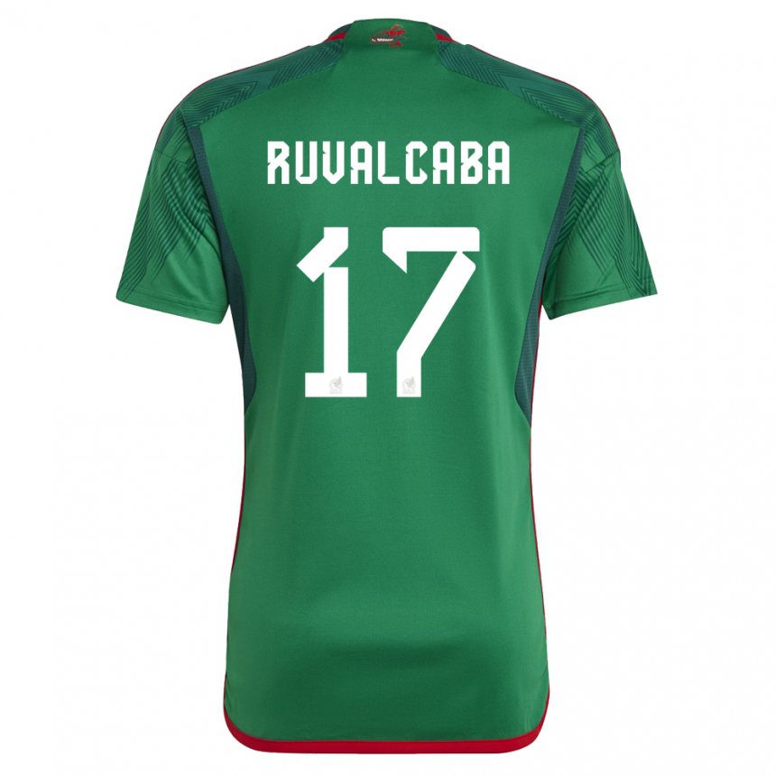 Kinder Mexikanische Jorge Ruvalcaba #17 Grün Heimtrikot Trikot 22-24 T-shirt Belgien