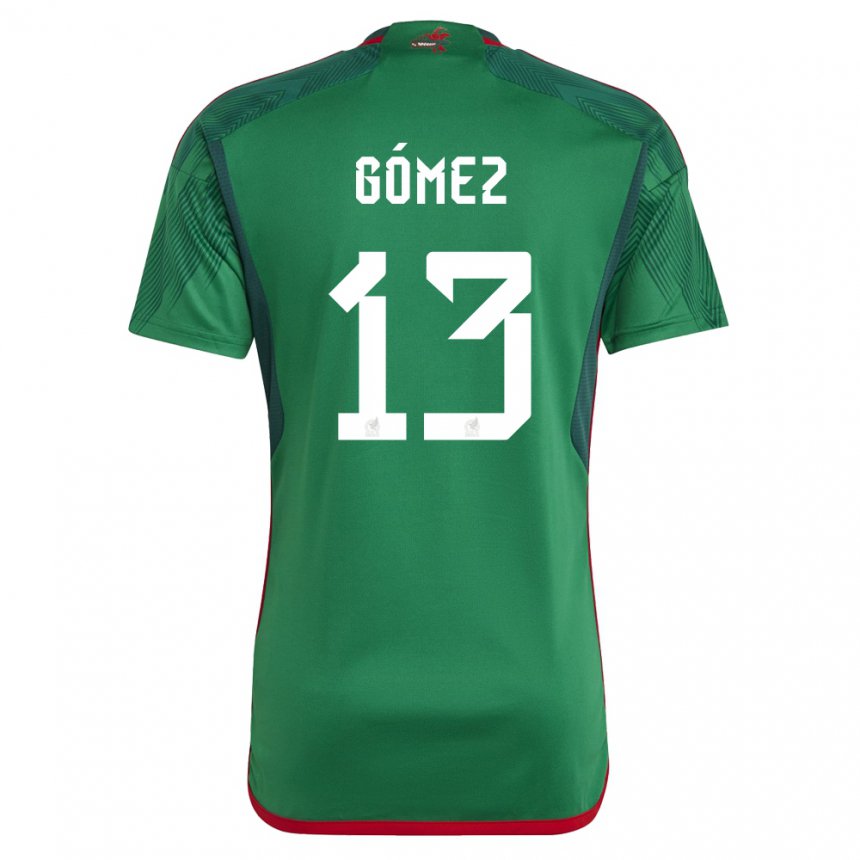 Kinder Mexikanische Diego Gomez #13 Grün Heimtrikot Trikot 22-24 T-shirt Belgien