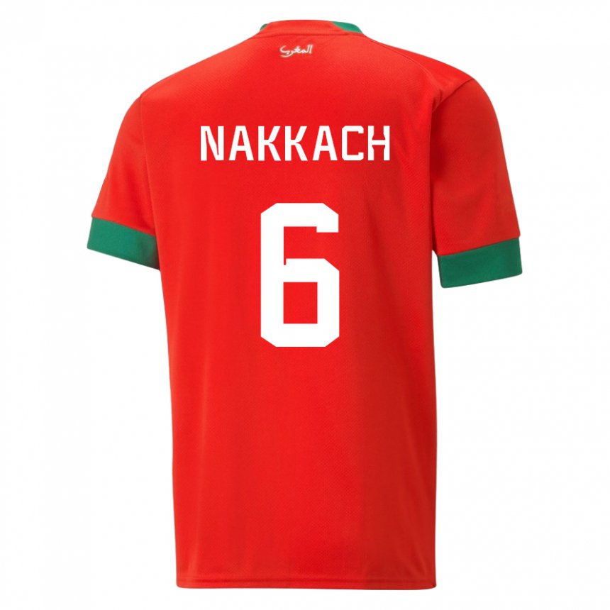 Kinderen Marokkaans Elodie Nakkach #6 Rood Thuisshirt Thuistenue 22-24 T-shirt België
