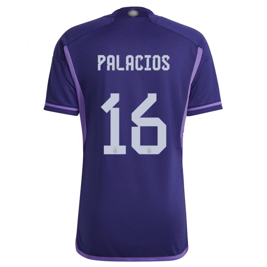 Kinder Argentinische Tomas Palacios #16 Violett Auswärtstrikot Trikot 22-24 T-shirt Belgien