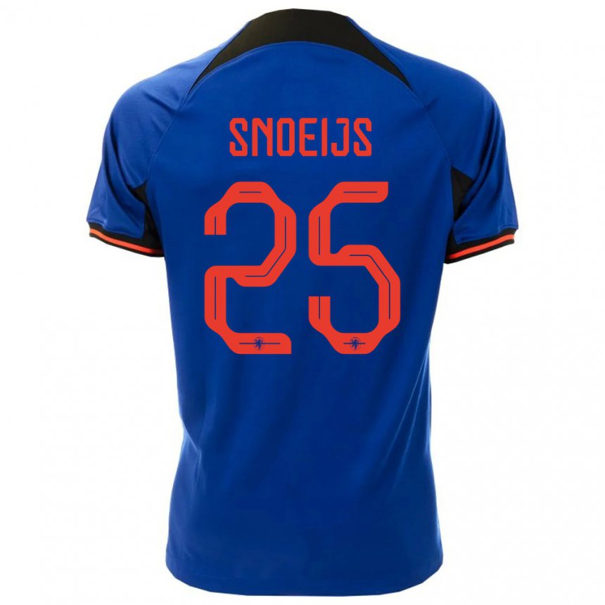 Kinder Niederländische Katja Snoeijs #25 Königsblau Auswärtstrikot Trikot 22-24 T-shirt Belgien