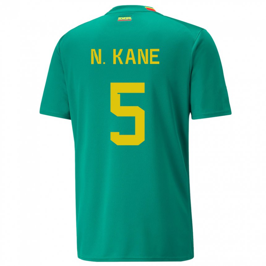 Kinder Senegalesische Ndeye Ndiaye Kane #5 Grün Auswärtstrikot Trikot 22-24 T-shirt Belgien