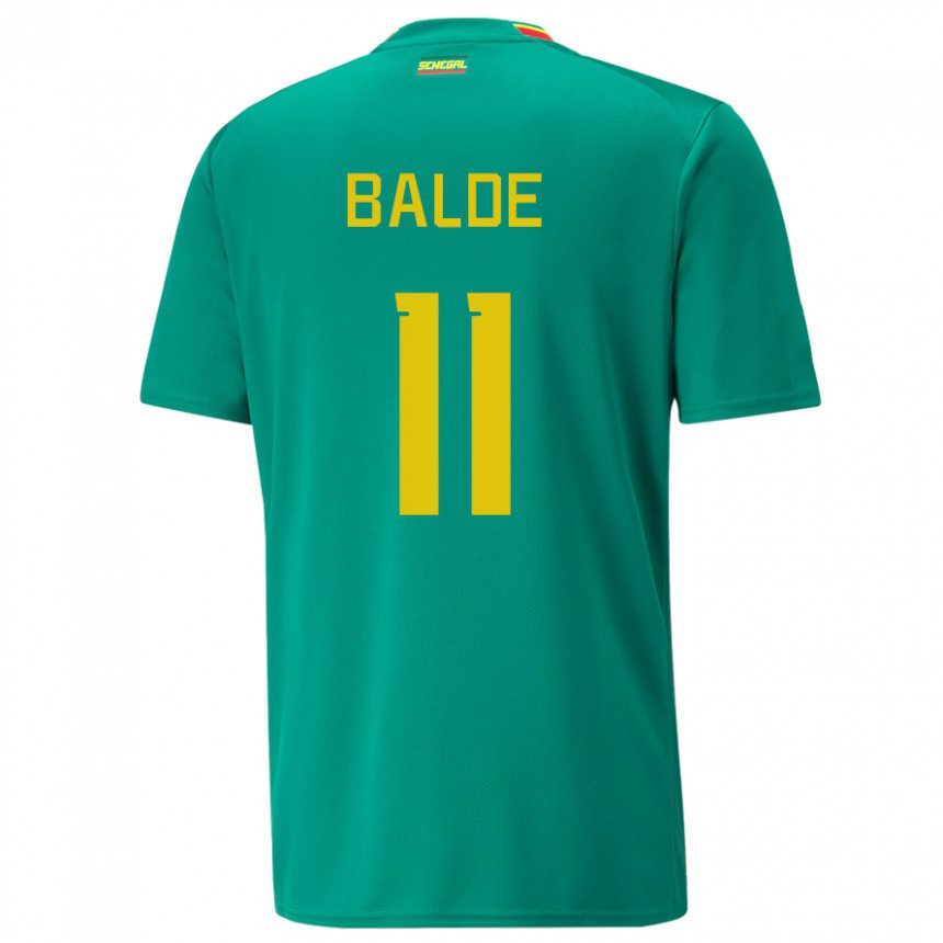 Kinder Senegalesische Haby Balde #11 Grün Auswärtstrikot Trikot 22-24 T-shirt Belgien