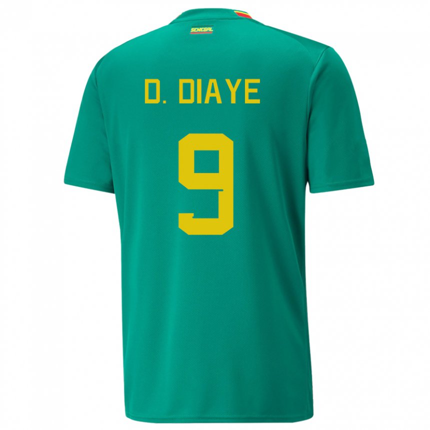 Kinder Senegalesische Dialy N Diaye #9 Grün Auswärtstrikot Trikot 22-24 T-shirt Belgien