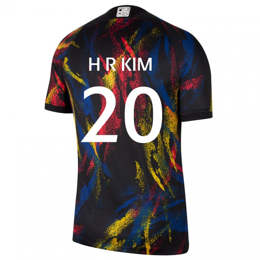 Kinder Südkoreanische Kim Hye Ri #20 Mehrfarbig Auswärtstrikot Trikot 22-24 T-shirt Belgien