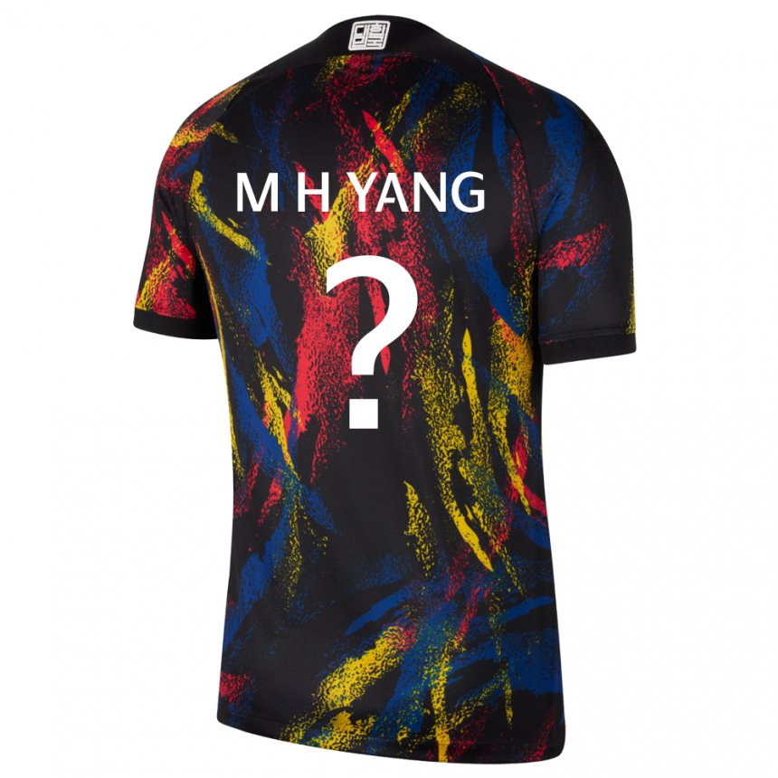 Kinder Südkoreanische Yang Min Hyuk #0 Mehrfarbig Auswärtstrikot Trikot 22-24 T-shirt Belgien