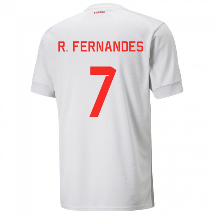 Kinder Schweizer Ronaldo Dantas Fernandes #7 Weiß Auswärtstrikot Trikot 22-24 T-shirt Belgien