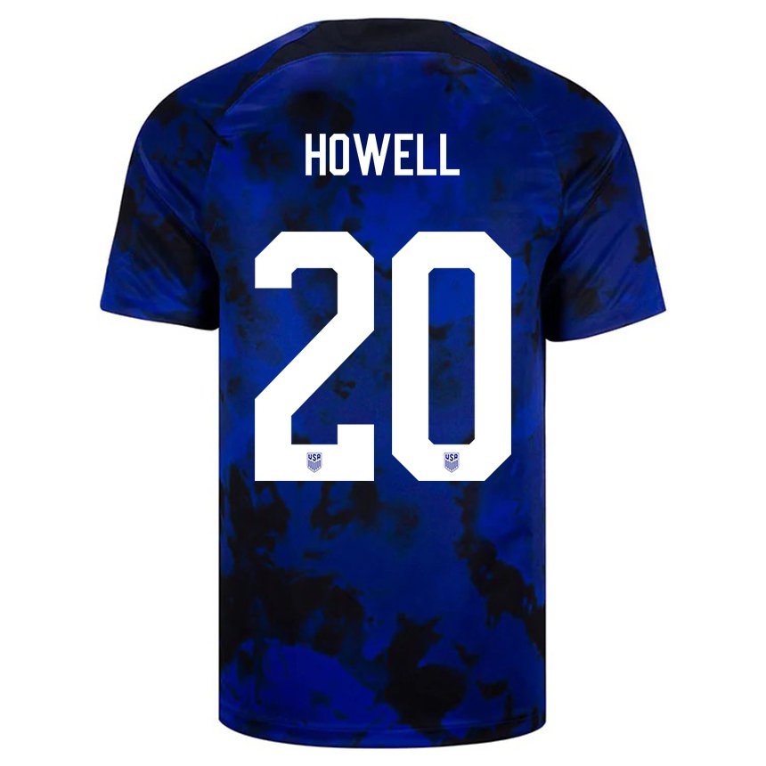 Kinder Us-amerikanische Jaelin Howell #20 Königsblau Auswärtstrikot Trikot 22-24 T-shirt Belgien