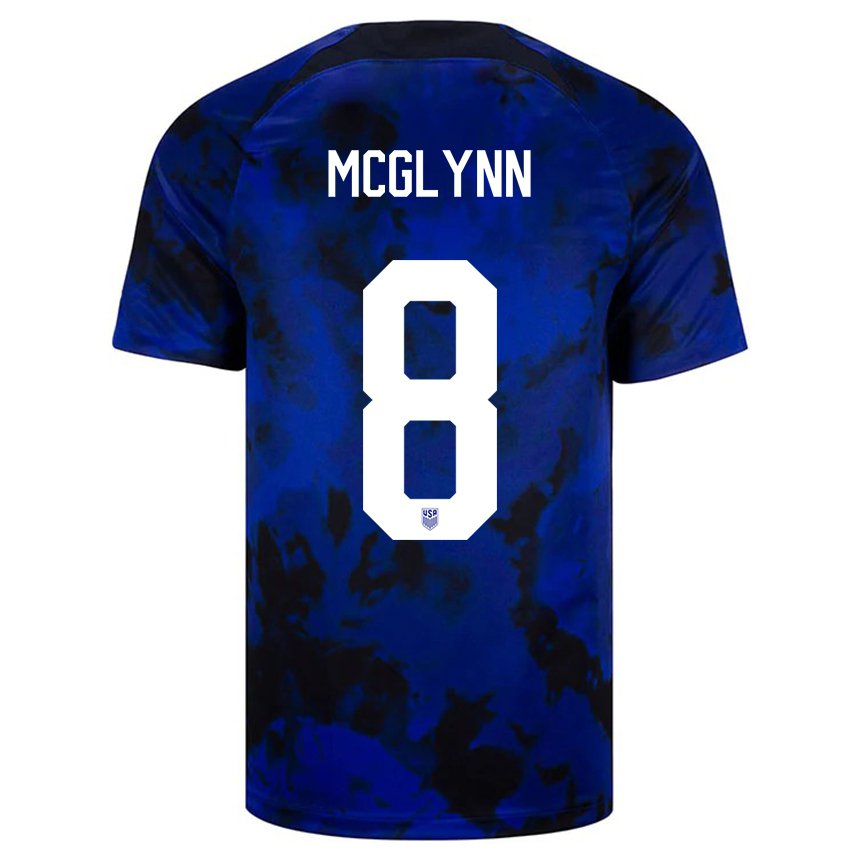 Kinder Us-amerikanische Jack Mcglynn #8 Königsblau Auswärtstrikot Trikot 22-24 T-shirt Belgien