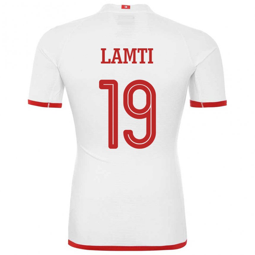 Kinder Tunesische Chirine Lamti #19 Weiß Auswärtstrikot Trikot 22-24 T-shirt Belgien
