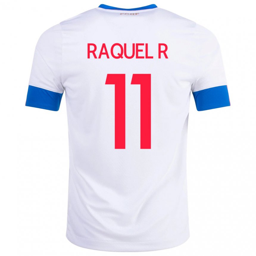 Kinder Costa-ricanische Raquel Rodriguez #11 Weiß Auswärtstrikot Trikot 22-24 T-shirt Belgien