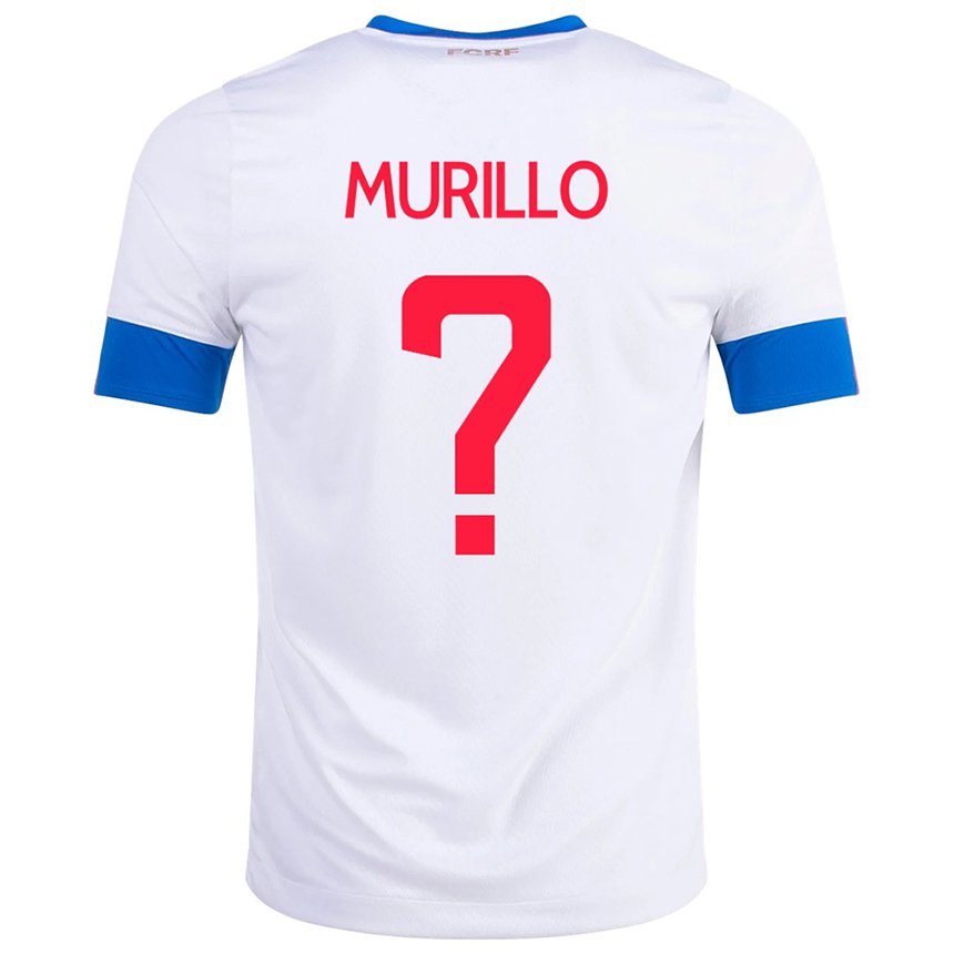 Kinder Costa-ricanische Isaac Murillo #0 Weiß Auswärtstrikot Trikot 22-24 T-shirt Belgien