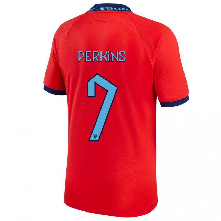 Kinder Englische Sonny Perkins #7 Rot Auswärtstrikot Trikot 22-24 T-shirt Belgien