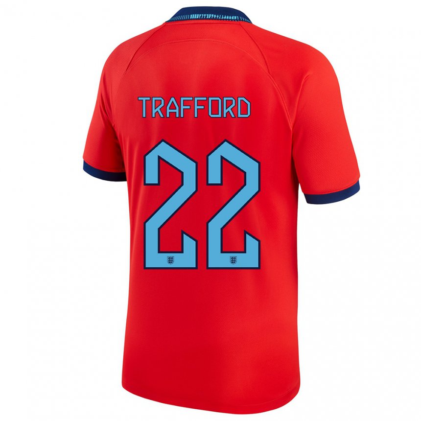 Kinder Englische James Trafford #22 Rot Auswärtstrikot Trikot 22-24 T-shirt Belgien