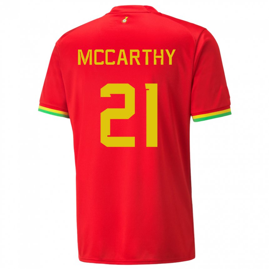 Kinder Ghanaische Kerrie Mccarthy #21 Rot Auswärtstrikot Trikot 22-24 T-shirt Belgien