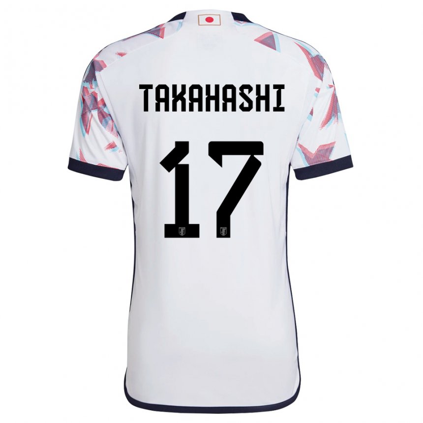 Kinder Japanische Hana Takahashi #17 Weiß Auswärtstrikot Trikot 22-24 T-shirt Belgien