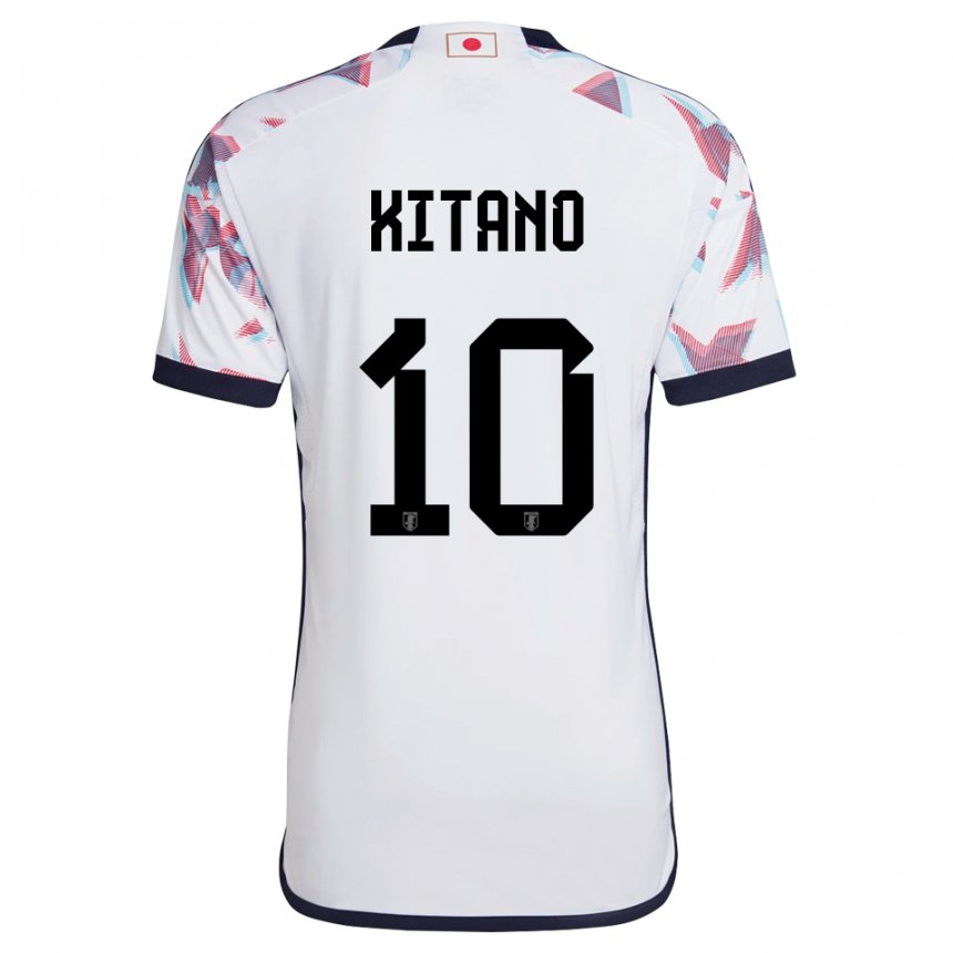 Enfant Maillot Japon Sota Kitano #10 Blanc Tenues Extérieur 22-24 T-shirt Belgique