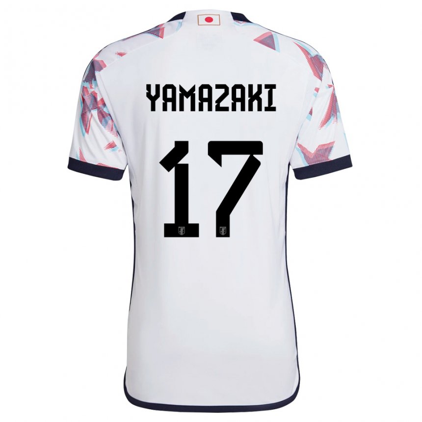 Kinder Japanische Taishin Yamazaki #17 Weiß Auswärtstrikot Trikot 22-24 T-shirt Belgien