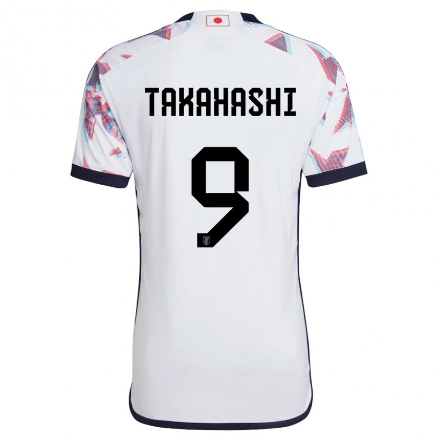 Enfant Maillot Japon Hikaru Takahashi #9 Blanc Tenues Extérieur 22-24 T-shirt Belgique