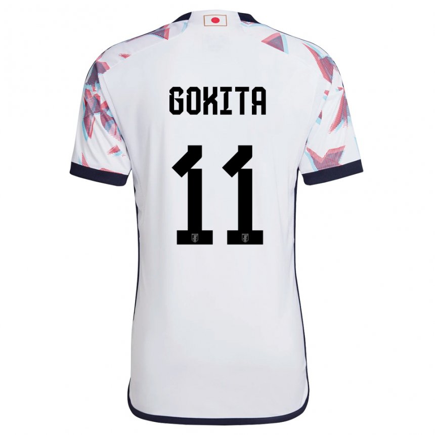 Kinder Japanische Kishin Gokita #11 Weiß Auswärtstrikot Trikot 22-24 T-shirt Belgien