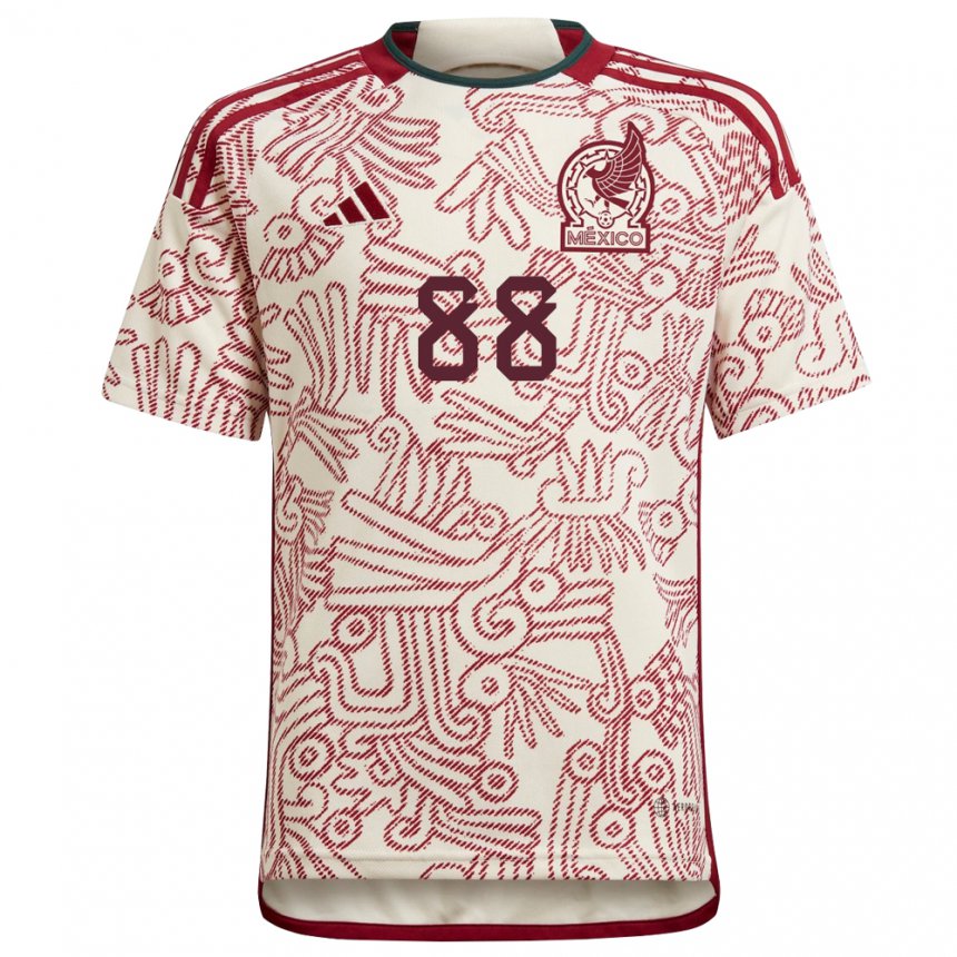 Kinder Mexikanische Maricarmen Reyes #88 Wunder Weiß Rot Auswärtstrikot Trikot 22-24 T-shirt Belgien