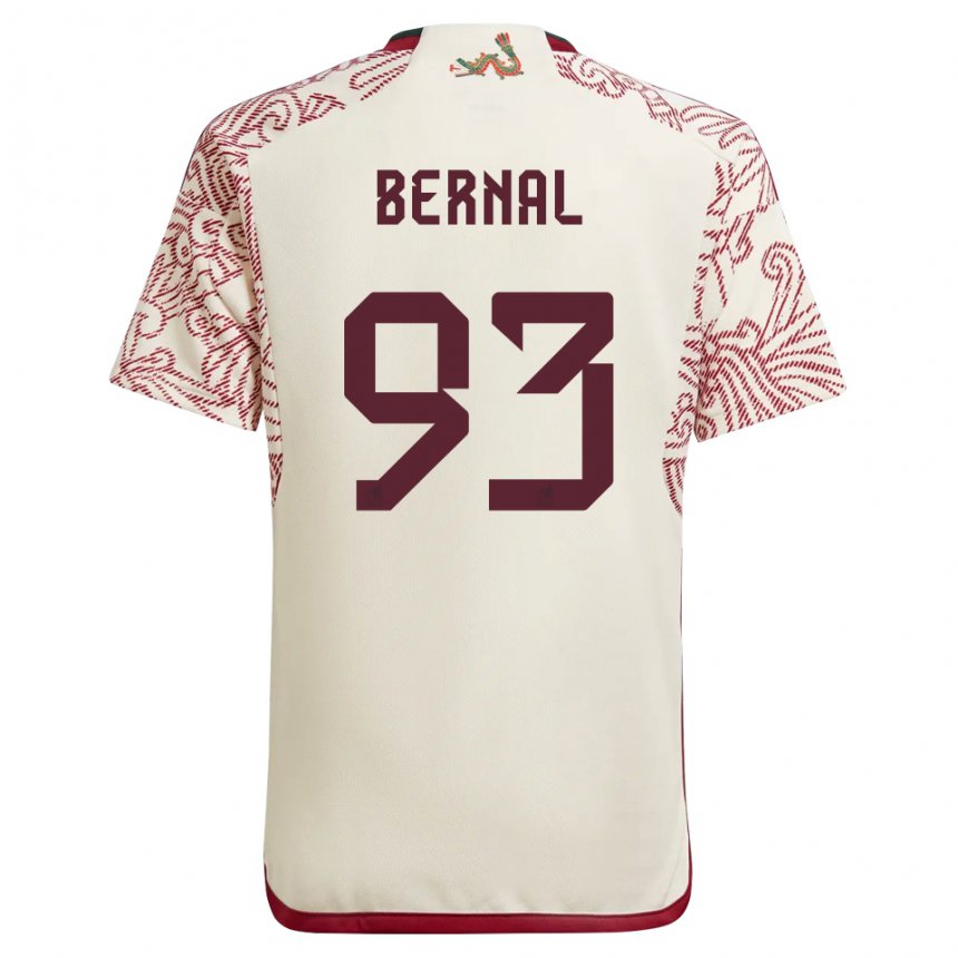 Enfant Maillot Mexique Rebeca Bernal #93 Merveille Blanc Rouge Tenues Extérieur 22-24 T-shirt Belgique