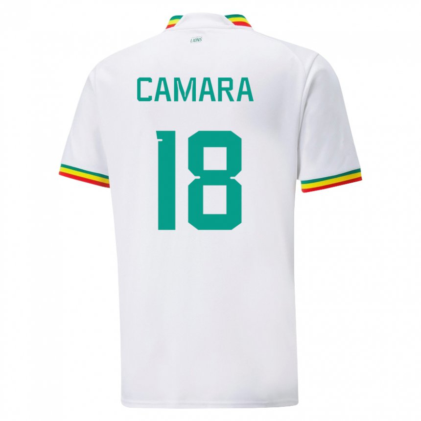 Herren Senegalesische Meta Camara #18 Weiß Heimtrikot Trikot 22-24 T-shirt Belgien