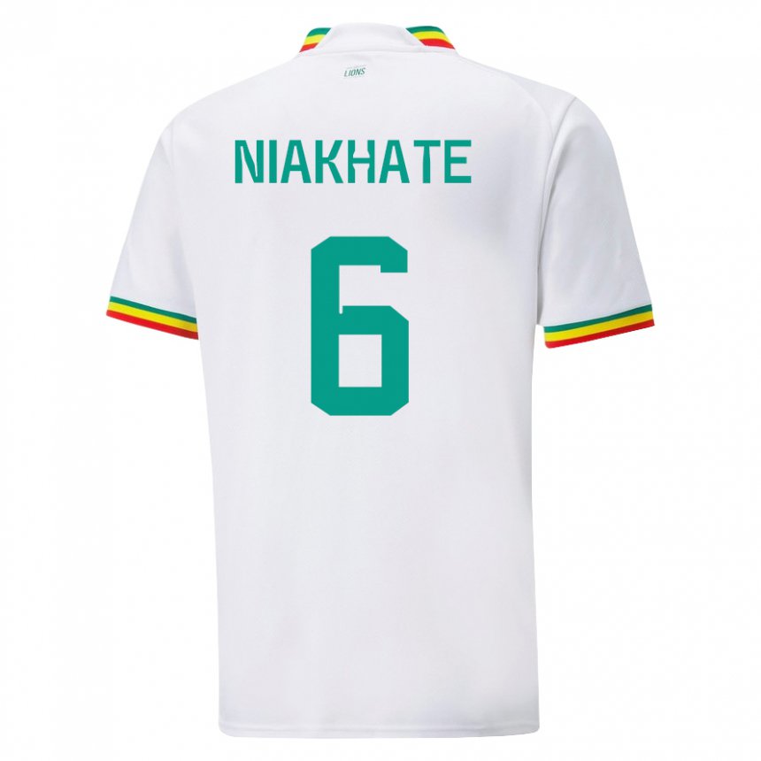 Heren Senegalees Niakhate N Diaye #6 Wit Thuisshirt Thuistenue 22-24 T-shirt België