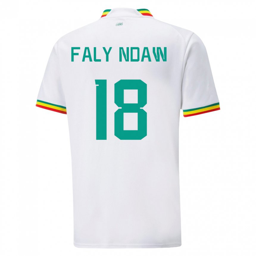 Heren Senegalees Faly Ndaw #18 Wit Thuisshirt Thuistenue 22-24 T-shirt België