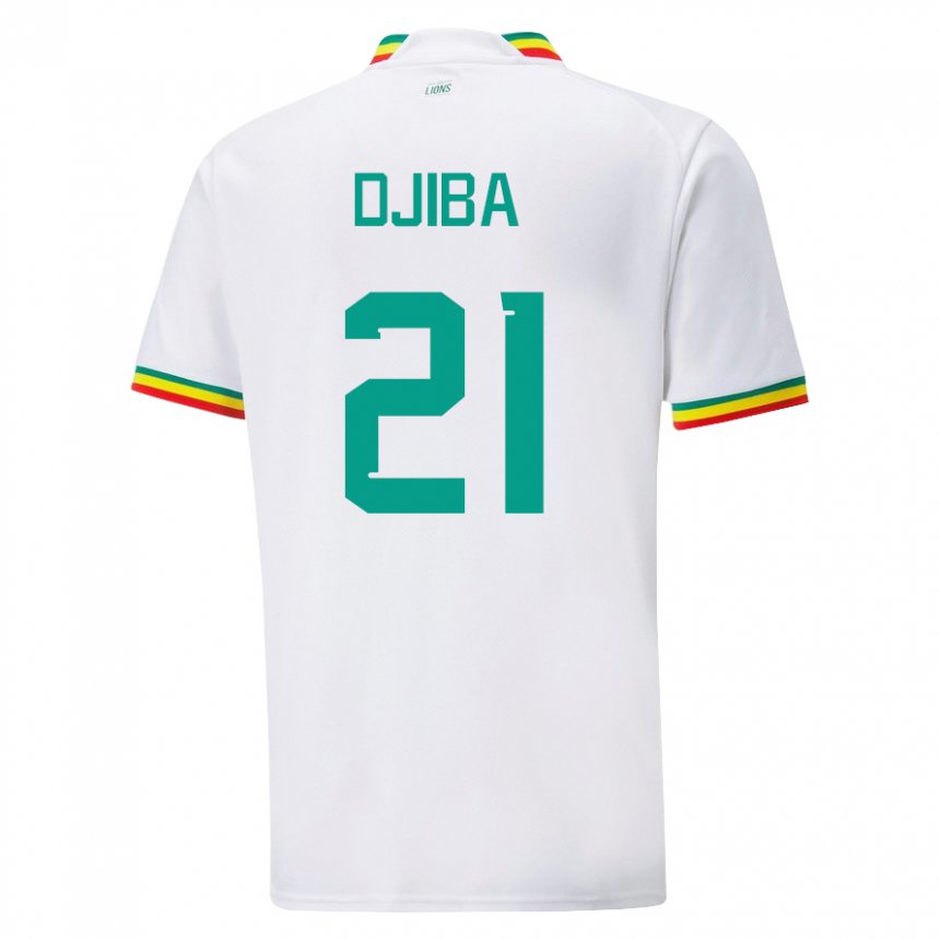 Heren Senegalees Francois Djiba #21 Wit Thuisshirt Thuistenue 22-24 T-shirt België