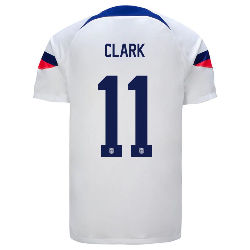 Herren Us-amerikanische Caden Clark #11 Weiß Heimtrikot Trikot 22-24 T-shirt Belgien