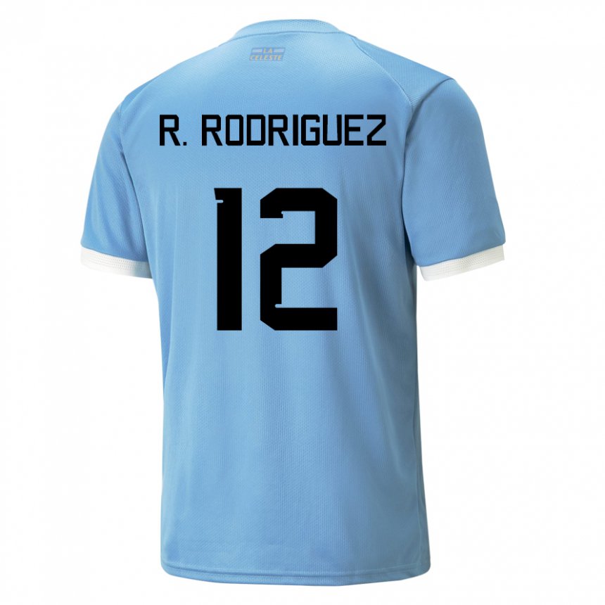 Herren Uruguayische Randall Rodriguez #12 Blau Heimtrikot Trikot 22-24 T-shirt Belgien