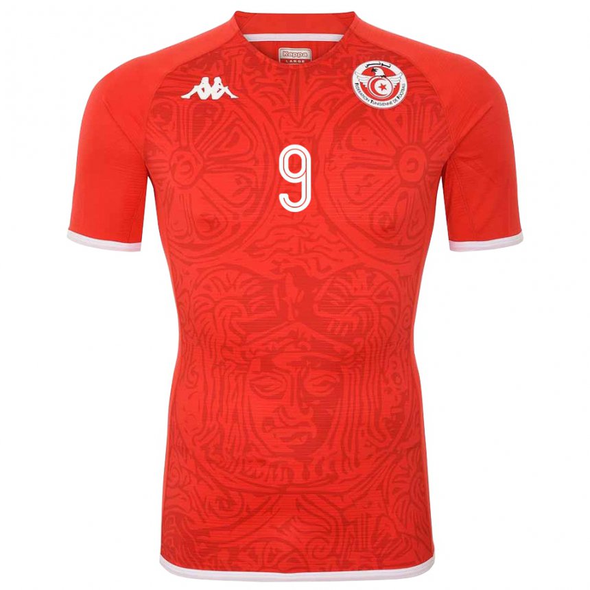 Herren Tunesische Youssef Snana #9 Rot Heimtrikot Trikot 22-24 T-shirt Belgien