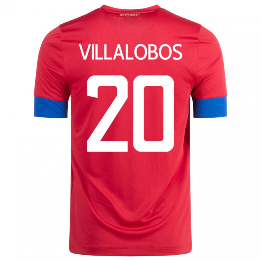 Herren Costa-ricanische Fabiola Villalobos #20 Rot Heimtrikot Trikot 22-24 T-shirt Belgien