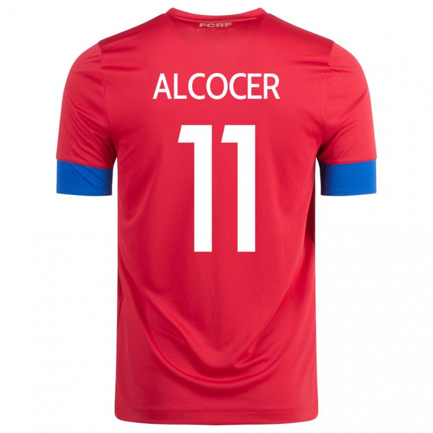 Herren Costa-ricanische Josimar Alcocer #11 Rot Heimtrikot Trikot 22-24 T-shirt Belgien
