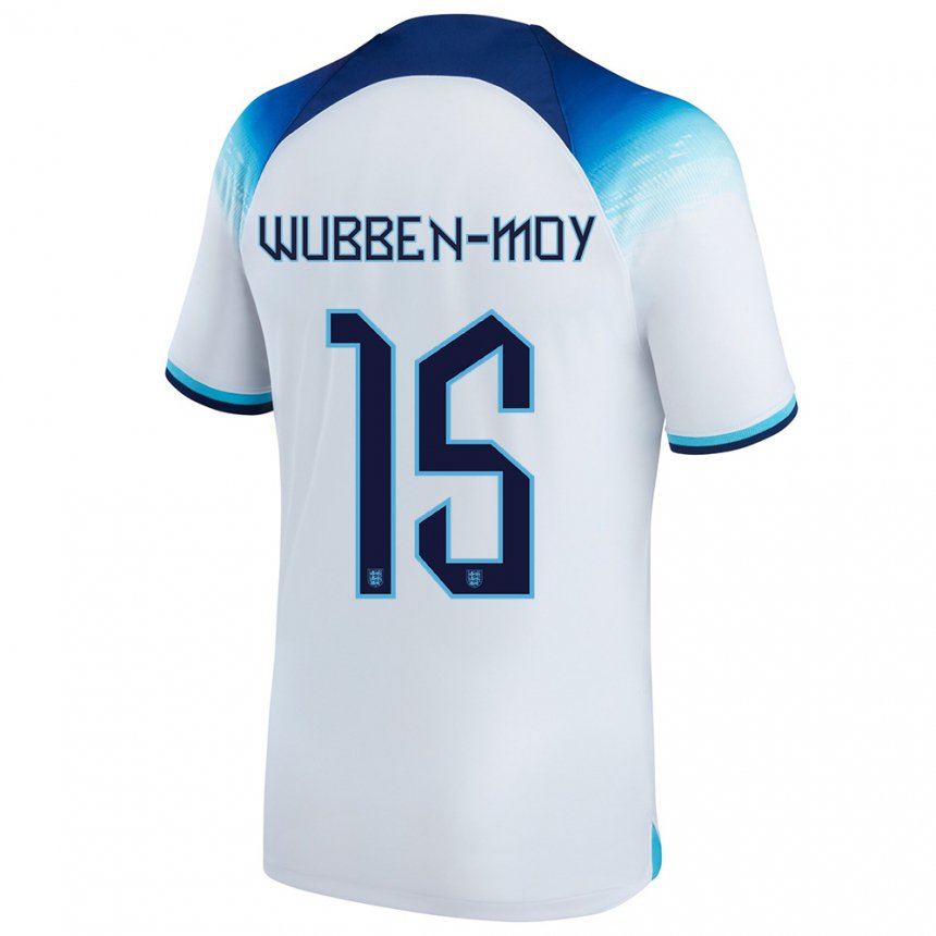 Herren Englische Lotte Wubben Moy #15 Weiß Blau Heimtrikot Trikot 22-24 T-shirt Belgien